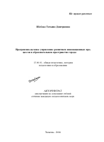 Автореферат по педагогике на тему «Программно-целевое управление развитием инновационных процессов в образовательном пространстве города», специальность ВАК РФ 13.00.01 - Общая педагогика, история педагогики и образования