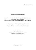 Автореферат по педагогике на тему «Формирование нравственных представлений младших школьников на этнокультурном музыкальном материале», специальность ВАК РФ 13.00.02 - Теория и методика обучения и воспитания (по областям и уровням образования)