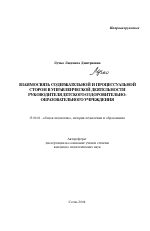 Автореферат по педагогике на тему «Взаимосвязь содержательной и процессуальной сторон в управленческой деятельности руководителя детского оздоровительно-образовательного учреждения», специальность ВАК РФ 13.00.01 - Общая педагогика, история педагогики и образования