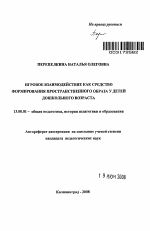 Автореферат по педагогике на тему «Игровое взаимодействие как средство формирования пространственного образа у детей дошкольного возраста», специальность ВАК РФ 13.00.01 - Общая педагогика, история педагогики и образования