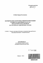 Автореферат по педагогике на тему «Формирование коммуникативной компетенции учащихся-адыгейцев в классах филологического профиля», специальность ВАК РФ 13.00.02 - Теория и методика обучения и воспитания (по областям и уровням образования)