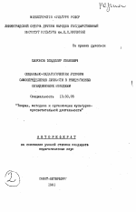 Автореферат по педагогике на тему «Социально-педагогические условия самоопределения личности в инициативных объединениях молодежи», специальность ВАК РФ 13.00.05 - Теория, методика и организация социально-культурной деятельности