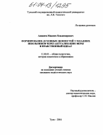 Диссертация по педагогике на тему «Формирование духовных ценностей у младших школьников через актуализацию веры в нравственный идеал», специальность ВАК РФ 13.00.01 - Общая педагогика, история педагогики и образования