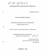 Диссертация по педагогике на тему «Организация профессионального самовоспитания будущих юристов в вузе», специальность ВАК РФ 13.00.08 - Теория и методика профессионального образования