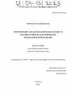 Диссертация по педагогике на тему «Формирование управленческой компетентности будущего учителя сельской школы в педагогическом колледже», специальность ВАК РФ 13.00.08 - Теория и методика профессионального образования