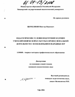 Диссертация по педагогике на тему «Педагогические условия подготовки будущих учителей физической культуры к профессиональной деятельности с использованием народных игр», специальность ВАК РФ 13.00.08 - Теория и методика профессионального образования