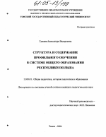 Диссертация по педагогике на тему «Структура и содержание профильного обучения в системе общего образования Республики Польша», специальность ВАК РФ 13.00.01 - Общая педагогика, история педагогики и образования