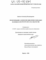 Диссертация по педагогике на тему «Проектирование самовоспитания профессионально значимых качеств курсанта вуза МВД России», специальность ВАК РФ 13.00.08 - Теория и методика профессионального образования