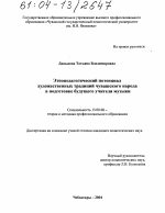 Диссертация по педагогике на тему «Этнопедагогический потенциал художественных традиций чувашского народа в подготовке будущего учителя музыки», специальность ВАК РФ 13.00.08 - Теория и методика профессионального образования