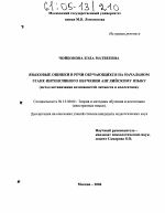 Диссертация по педагогике на тему «Языковые ошибки в речи обучающихся на начальном этапе интенсивного обучения английскому языку», специальность ВАК РФ 13.00.02 - Теория и методика обучения и воспитания (по областям и уровням образования)