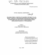 Диссертация по педагогике на тему «Взаимосвязь содержательной и процессуальной сторон в управленческой деятельности руководителя детского оздоровительно-образовательного учреждения», специальность ВАК РФ 13.00.01 - Общая педагогика, история педагогики и образования