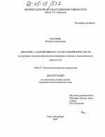 Диссертация по психологии на тему «Динамика Я-концепции на этапе ранней взрослости», специальность ВАК РФ 19.00.13 - Психология развития, акмеология