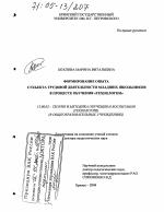 Диссертация по педагогике на тему «Формирование опыта субъекта трудовой деятельности младших школьников в процессе обучения "Технологии"», специальность ВАК РФ 13.00.02 - Теория и методика обучения и воспитания (по областям и уровням образования)