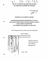 Диссертация по педагогике на тему «Формирование информационной культурно-образовательной среды в региональном сегменте глобальной сети интернет», специальность ВАК РФ 13.00.01 - Общая педагогика, история педагогики и образования