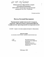 Диссертация по педагогике на тему «Формирование профессиональной готовности курсантов образовательных учреждений МВД РФ к профилактике правонарушений несовершеннолетних», специальность ВАК РФ 13.00.08 - Теория и методика профессионального образования