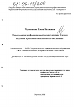 Диссертация по педагогике на тему «Формирование профессиональной компетентности будущих педагогов в развитии технологического мышления», специальность ВАК РФ 13.00.08 - Теория и методика профессионального образования