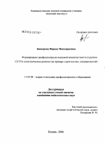 Диссертация по педагогике на тему «Формирование профессионально-языковой компетентности студентов ССУЗ в полиэтническом регионе», специальность ВАК РФ 13.00.08 - Теория и методика профессионального образования