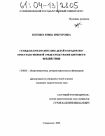 Диссертация по педагогике на тему «Гражданское воспитание детей в предметно-пространственной среде средствами цветового воздействия», специальность ВАК РФ 13.00.01 - Общая педагогика, история педагогики и образования