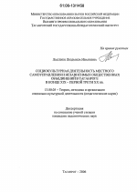 Диссертация по педагогике на тему «Социокультурная деятельность местного самоуправления и независимых общественных объединений в Таганроге в конце XIX - первой трети XX вв.», специальность ВАК РФ 13.00.05 - Теория, методика и организация социально-культурной деятельности