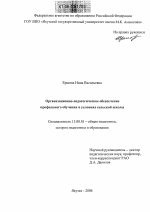 Диссертация по педагогике на тему «Организационно-педагогическое обеспечение профильного обучения в условиях сельской школы», специальность ВАК РФ 13.00.01 - Общая педагогика, история педагогики и образования