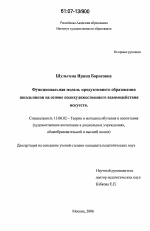 Диссертация по педагогике на тему «Функциональная модель продуктивного образования школьников на основе полихудожественного взаимодействия искусств», специальность ВАК РФ 13.00.02 - Теория и методика обучения и воспитания (по областям и уровням образования)