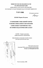 Диссертация по педагогике на тему «Становление социальной работы и профессионального образования социальных работников в США: историко-педагогический аспект», специальность ВАК РФ 13.00.08 - Теория и методика профессионального образования