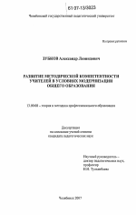 Диссертация по педагогике на тему «Развитие методической компетентности учителей в условиях модернизации общего образования», специальность ВАК РФ 13.00.08 - Теория и методика профессионального образования