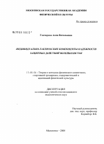 Диссертация по педагогике на тему «Индивидуально-тактические компоненты надежности защитных действий волейболисток», специальность ВАК РФ 13.00.04 - Теория и методика физического воспитания, спортивной тренировки, оздоровительной и адаптивной физической культуры