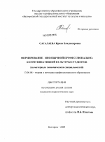 Диссертация по педагогике на тему «Формирование иноязычной профессионально-коммуникативной культуры студентов», специальность ВАК РФ 13.00.08 - Теория и методика профессионального образования