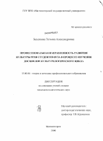 Диссертация по педагогике на тему «Профессиональная направленность развития культуры речи студентов вуза в процессе изучения дисциплин культурологического цикла», специальность ВАК РФ 13.00.08 - Теория и методика профессионального образования