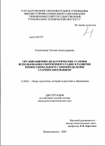 Диссертация по педагогике на тему «Организационно-педагогические условия использования современного радио в развитии профессионального самоопределения старших школьников», специальность ВАК РФ 13.00.01 - Общая педагогика, история педагогики и образования