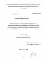 Диссертация по педагогике на тему «Роль воспитательного пространства вуза в формировании гражданской позиции и политической культуры первокурсников в поликультурной среде», специальность ВАК РФ 13.00.08 - Теория и методика профессионального образования