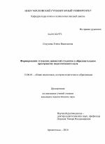 Диссертация по педагогике на тему «Формирование этических ценностей студентов в образовательном пространстве педагогического вуза», специальность ВАК РФ 13.00.01 - Общая педагогика, история педагогики и образования