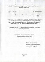 Диссертация по педагогике на тему «Методика формирования лингво-профессиональной компетенции у будущих гидов-переводчиков в системе дополнительного профессионального образования», специальность ВАК РФ 13.00.02 - Теория и методика обучения и воспитания (по областям и уровням образования)