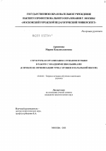 Диссертация по педагогике на тему «Структурная организация слушания музыки в работе с младшими школьниками», специальность ВАК РФ 13.00.02 - Теория и методика обучения и воспитания (по областям и уровням образования)