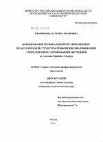 Диссертация по педагогике на тему «Формирование региональной организационно-педагогической структуры повышения квалификации учителей школ с профильным обучением», специальность ВАК РФ 13.00.08 - Теория и методика профессионального образования