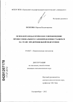 Диссертация по психологии на тему «Психолого-педагогическое сопровождение профессионального самоопределения учащихся на этапе предпрофильной подготовки», специальность ВАК РФ 19.00.07 - Педагогическая психология