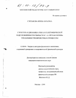 Диссертация по педагогике на тему «Структура и динамика показателей физической подготовленности гимнасток 7-12 лет как основа управления тренировочным процессом», специальность ВАК РФ 13.00.04 - Теория и методика физического воспитания, спортивной тренировки, оздоровительной и адаптивной физической культуры