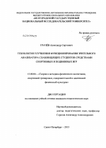 Диссертация по педагогике на тему «Технология улучшения функционирования зрительного анализатора слабовидящих студентов средствами спортивных и подвижных игр», специальность ВАК РФ 13.00.04 - Теория и методика физического воспитания, спортивной тренировки, оздоровительной и адаптивной физической культуры