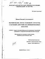 Диссертация по педагогике на тему «Формирование ритмо-темповой структуры атакующих действий квалифицированных боксеров», специальность ВАК РФ 13.00.04 - Теория и методика физического воспитания, спортивной тренировки, оздоровительной и адаптивной физической культуры