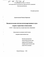 Диссертация по педагогике на тему «Воспитательная система негосударственного вуза: теория и практика становления», специальность ВАК РФ 13.00.01 - Общая педагогика, история педагогики и образования