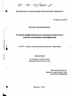 Диссертация по педагогике на тему «Условия профессионального развития педагогов в системе повышения квалификации», специальность ВАК РФ 13.00.08 - Теория и методика профессионального образования