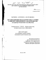 Диссертация по педагогике на тему «Организационно-педагогические условия развития современной сельской школы», специальность ВАК РФ 13.00.01 - Общая педагогика, история педагогики и образования