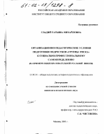 Диссертация по педагогике на тему «Организационно-педагогические условия подготовки подростков "группы риска" к социально-профессиональному самоопределению», специальность ВАК РФ 13.00.01 - Общая педагогика, история педагогики и образования