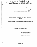 Диссертация по педагогике на тему «Формирование ценностных отношений у подростков в условиях загородного детского центра», специальность ВАК РФ 13.00.02 - Теория и методика обучения и воспитания (по областям и уровням образования)