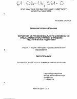 Диссертация по педагогике на тему «Формирование профессионального самосознания специалистов сферы туризма в процессе педагогической подготовки», специальность ВАК РФ 13.00.08 - Теория и методика профессионального образования