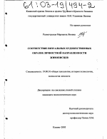 Диссертация по психологии на тему «Соответствие визуальных художественных образов личностной направленности живописцев», специальность ВАК РФ 19.00.01 - Общая психология, психология личности, история психологии