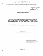 Диссертация по педагогике на тему «Организационно-педагогическая модель системы подготовки будущих учителей к внеурочной воспитательной деятельности», специальность ВАК РФ 13.00.01 - Общая педагогика, история педагогики и образования