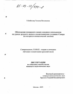 Диссертация по педагогике на тему «Обогащение словарного запаса младших школьников на уроках русского языка в полиэтнических условиях Севера», специальность ВАК РФ 13.00.02 - Теория и методика обучения и воспитания (по областям и уровням образования)