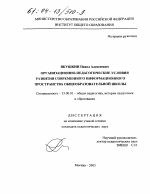 Диссертация по педагогике на тему «Организационно-педагогические условия развития современного информационного пространства общеобразовательной школы», специальность ВАК РФ 13.00.01 - Общая педагогика, история педагогики и образования